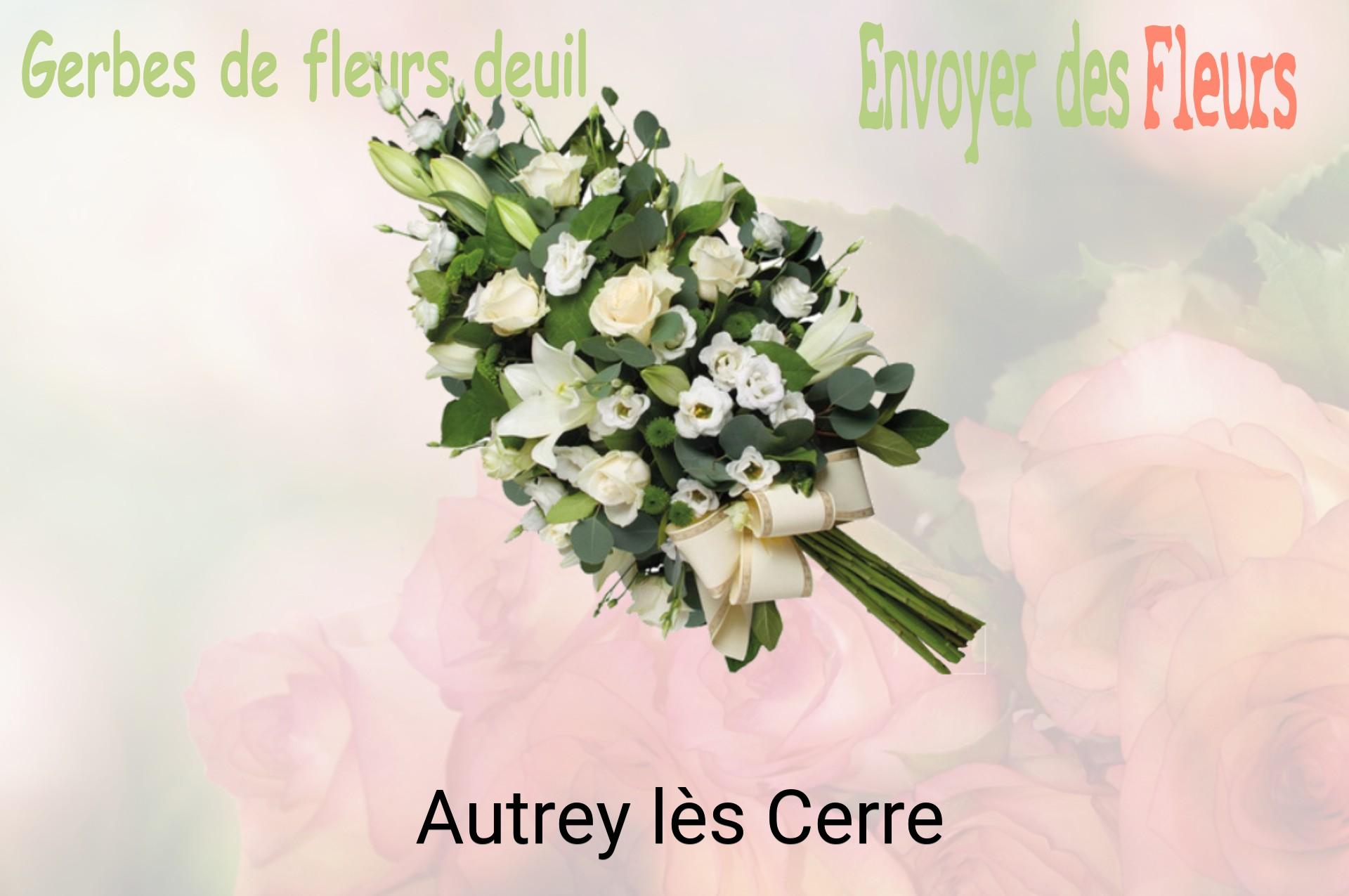 Gerbe de fleurs de deuil livrée à Autrey-lès-Cerre